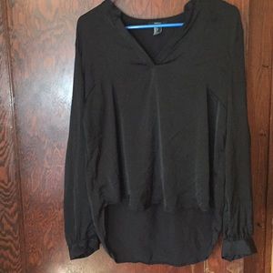 Sheer long sleeve blouse